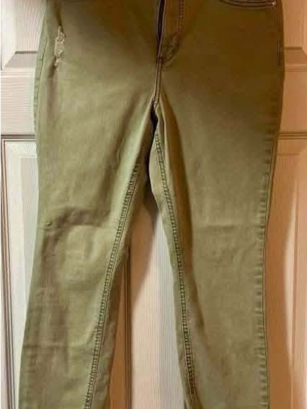 LC Lauren Conrad Olive Green Skinny Jeans